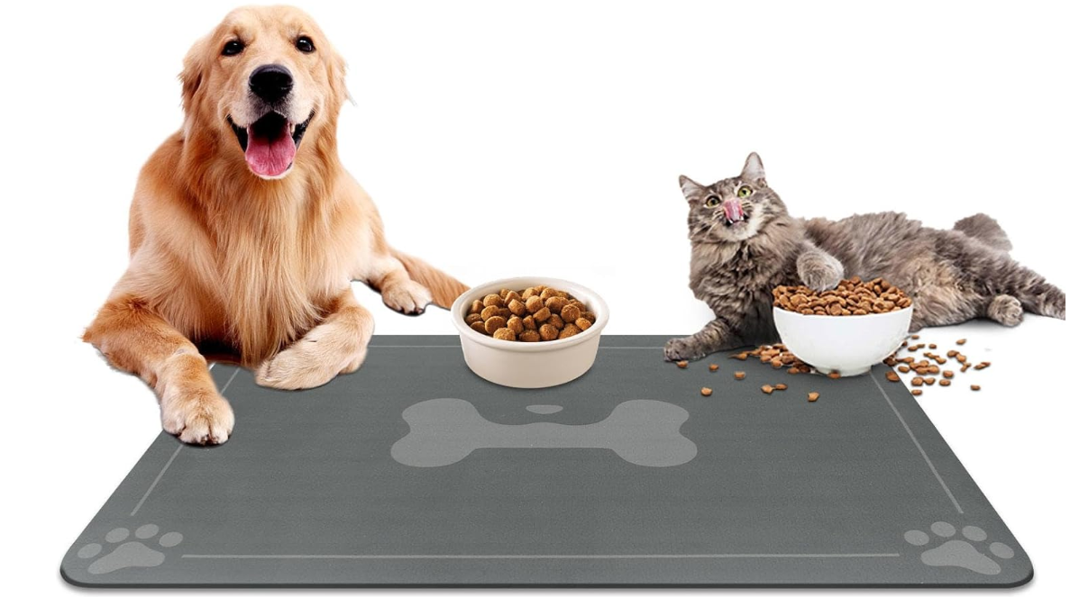 PAF - Pet Food Bowl Mat - Grey