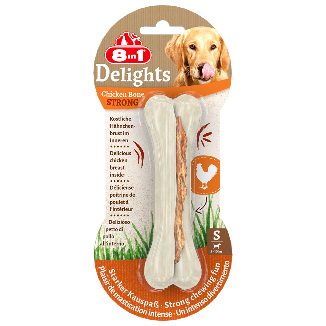 8in1 Delights Chicken Bones Strong S, 55 g