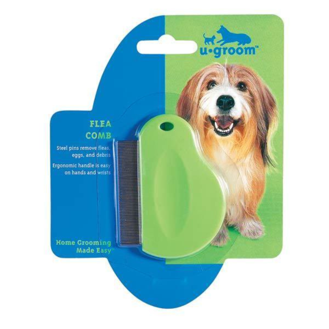 U-Groom Flea Comb, Stainless Steel, Dogs