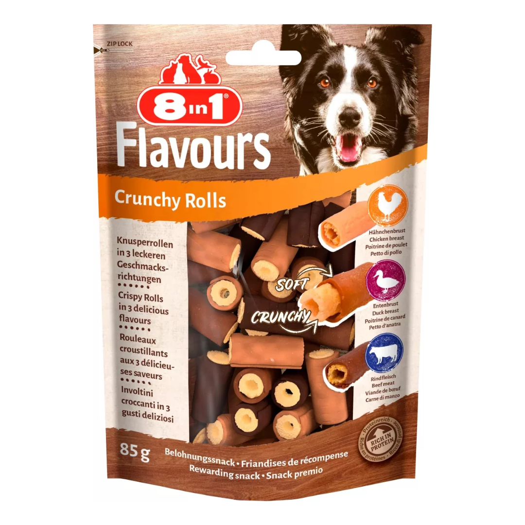 8in1 Flavours Crunchy Rolls 85 g