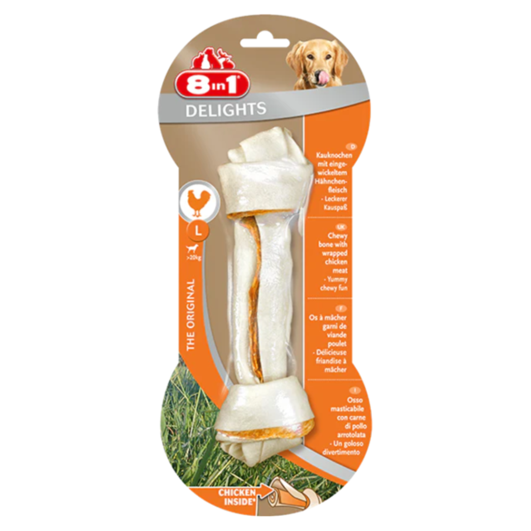 8in1 Delights Chicken Bones L, 85 g