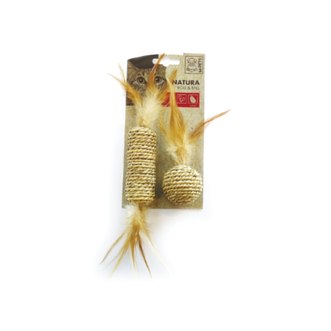 NATURA Seagrass Roll & Ball Cat Toy