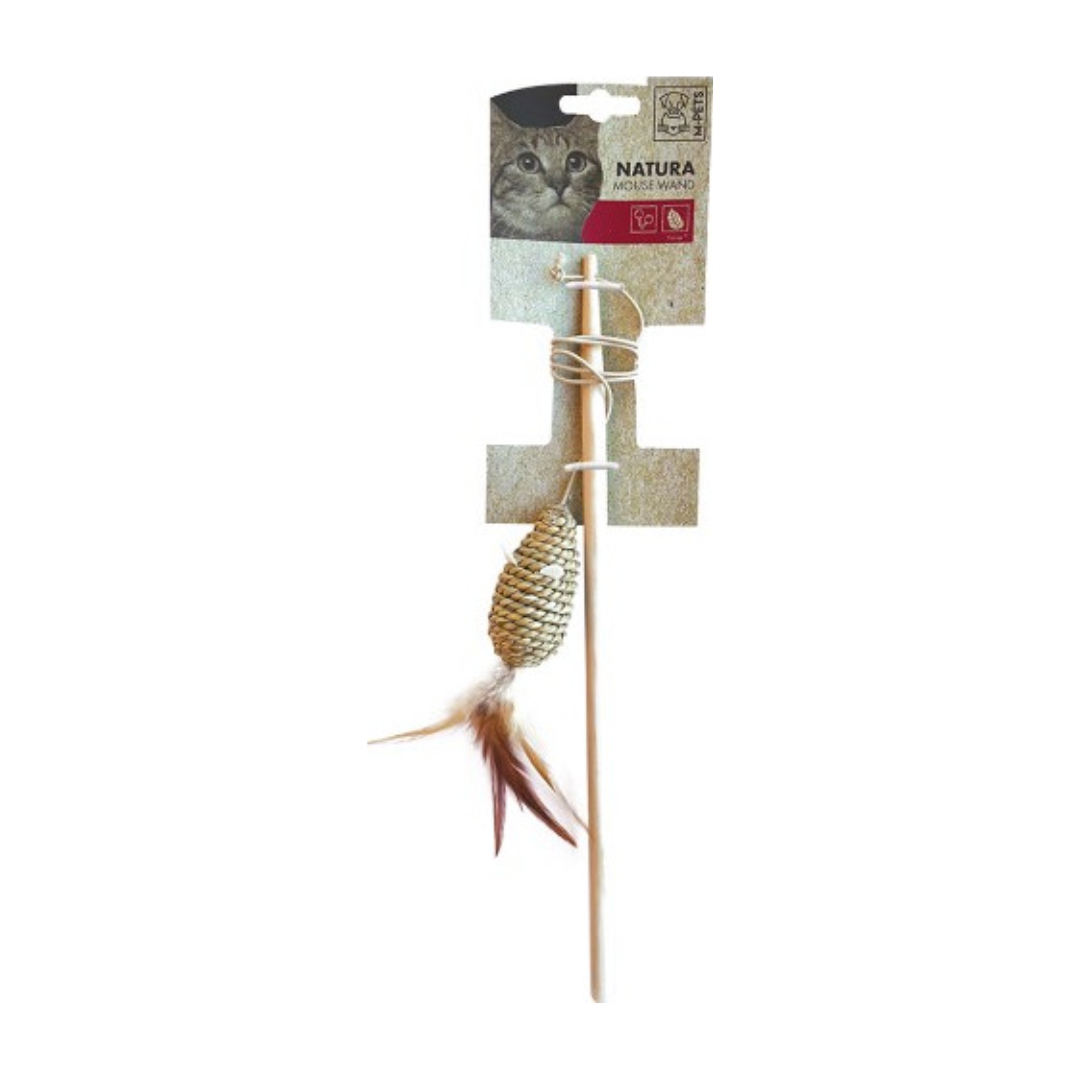 NATURA Mouse Wand Cat Toy