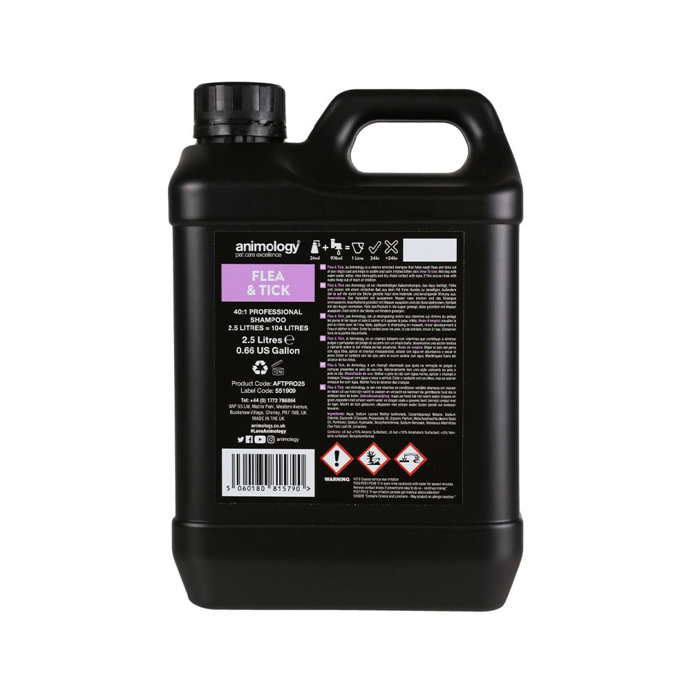 Animology Flea & Tick Puppy And Dog Shampoo 250 ML - 2.5 L(Different Sizes)