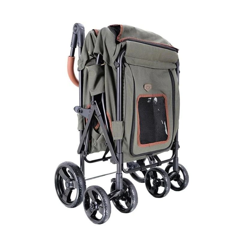 Ibiyaya Gentle Giant Dual Entry Pet Wagon - 7.5kg - Army Green