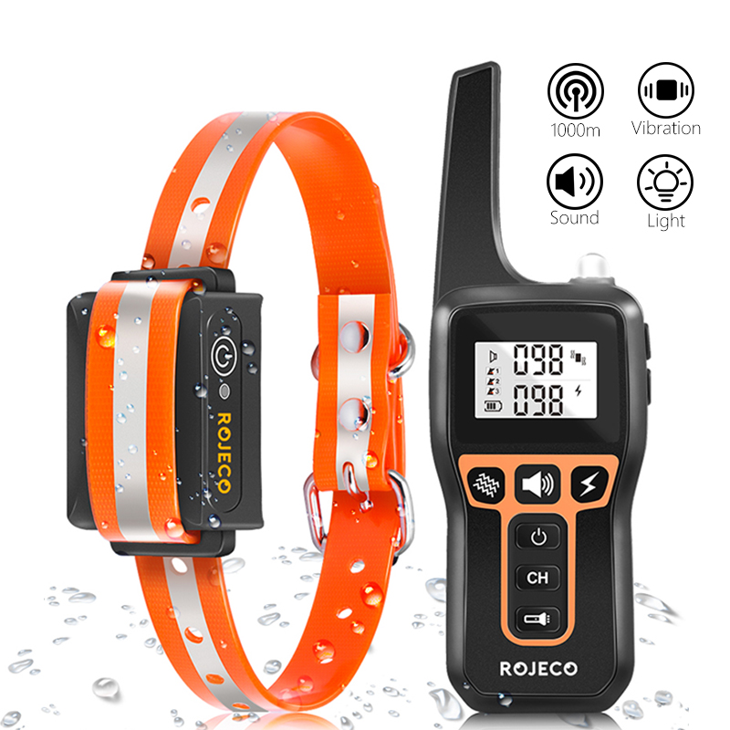 Rojeco - Dog Training Collar Black 1000m PD529 Mode