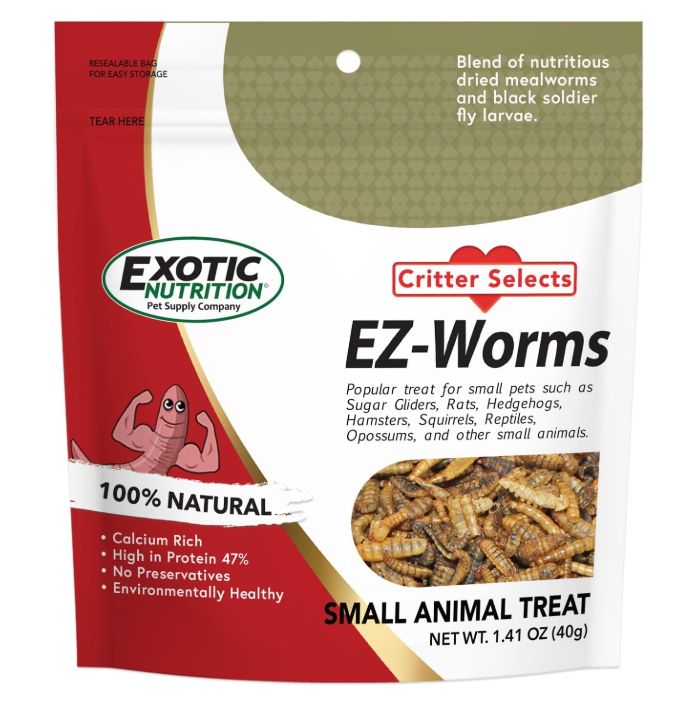 اكزوتيك -مكافآت الديدان للحيوانات الصغيرة نيوترشن، 1.41 أونصة