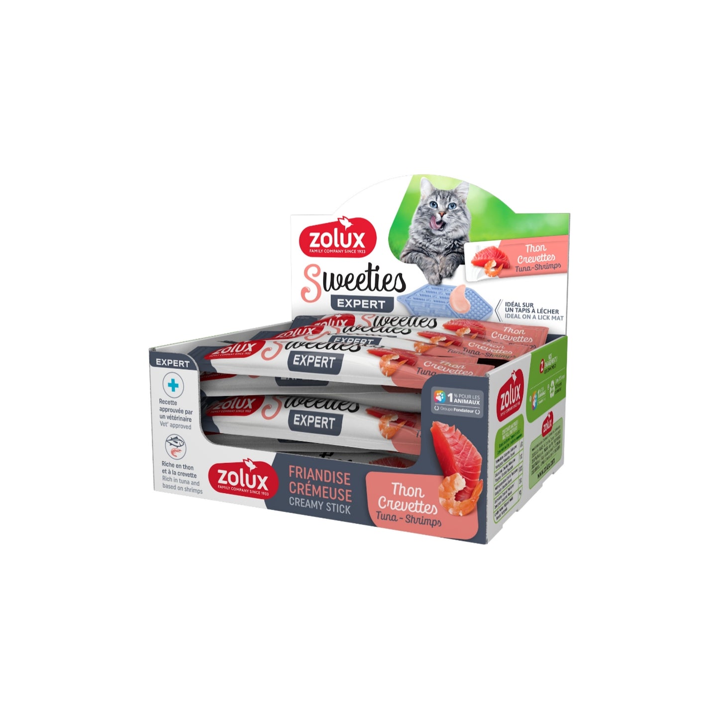 Zolux - Sweeties Creamy Stick For Cat - Salmon 14gm