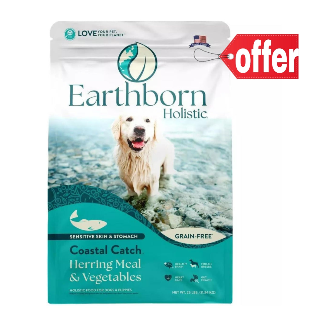 Earthborn Coastal Catch Dry Food Herring Meal & Vegetables (Diffrent sizes)