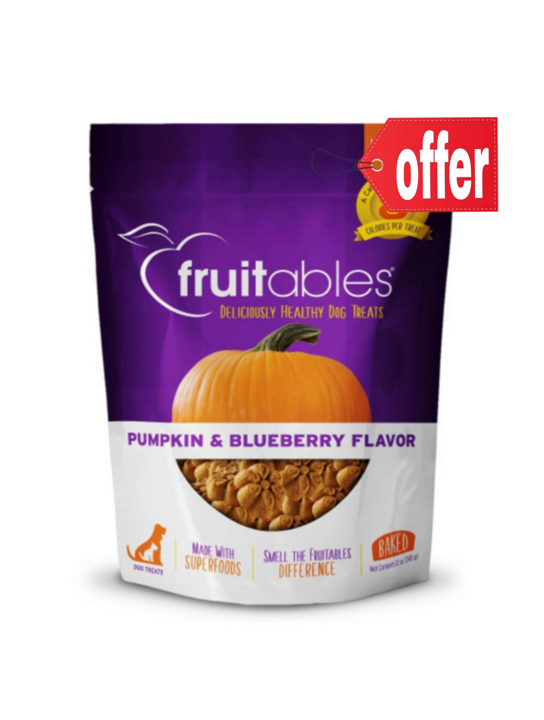 مكافأت فروتبلز شرائح بنكهة القرع والتوت الأزرق 340 غرام (12 أونصة)