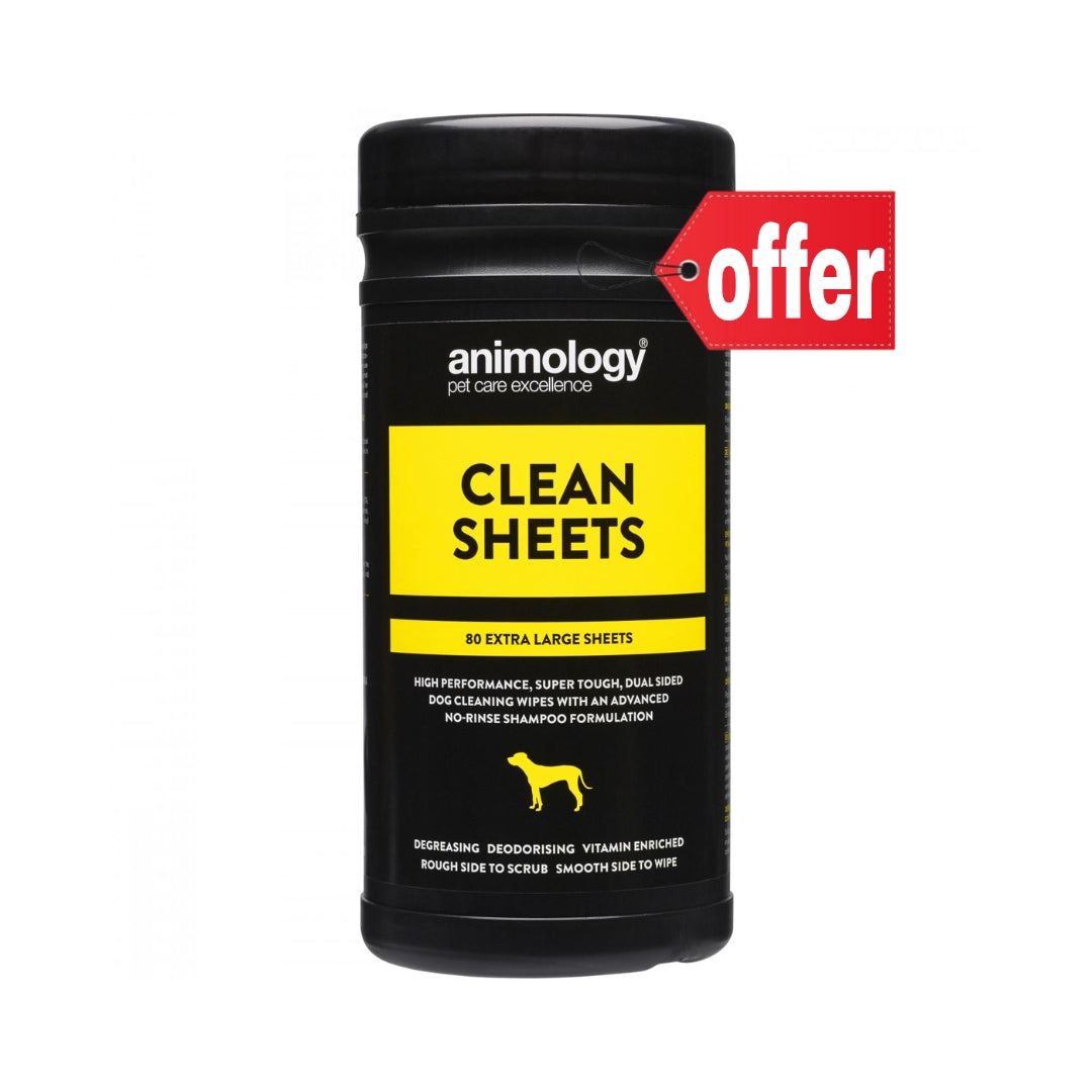 Animology Clean Sheets – 80 Sheets