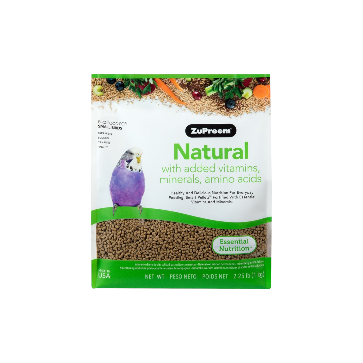 Zupreem - Natural Avian Diet - Small Birds 2.25lb (1.13kg)