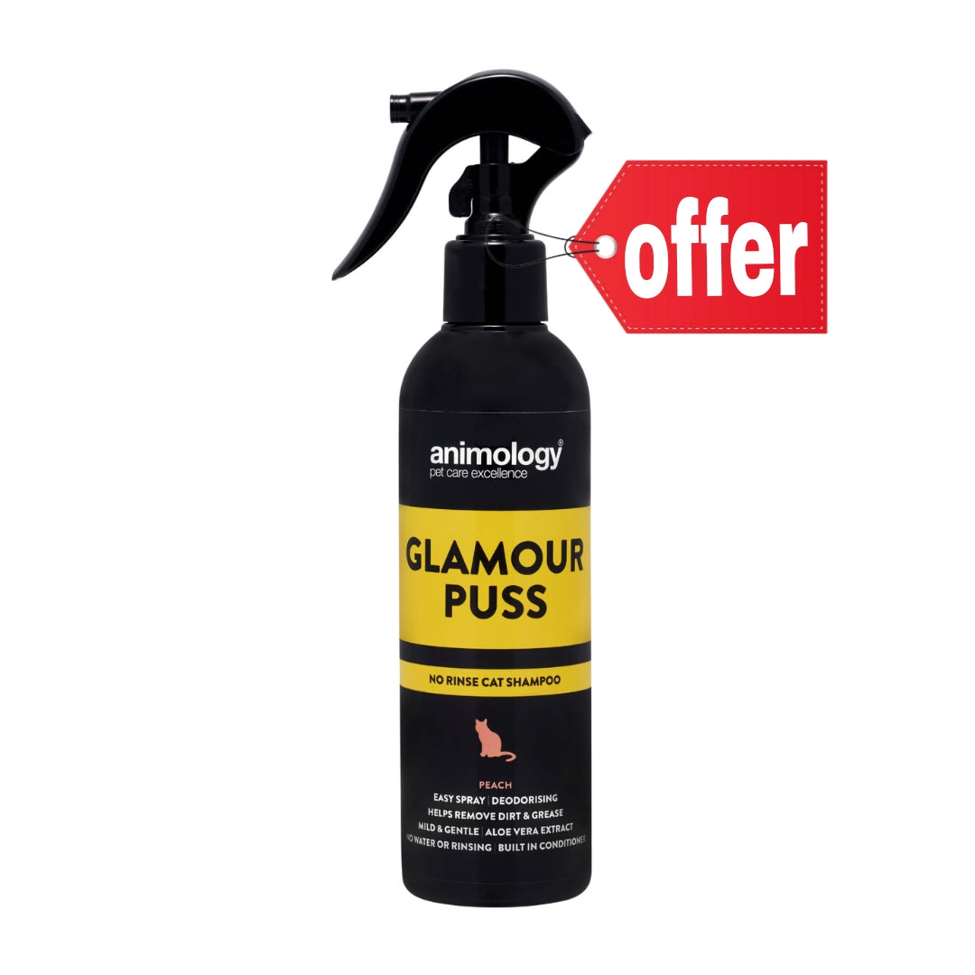 Animology Glamour Puss No Rinse Cat Shampoo Spray Peach 250 ml