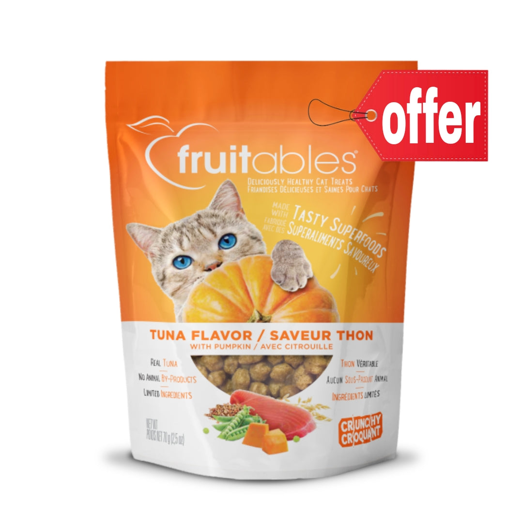 Fruitables Cat Treats - Tuna Flavour with Pumpkin - 2.5oz (70g)