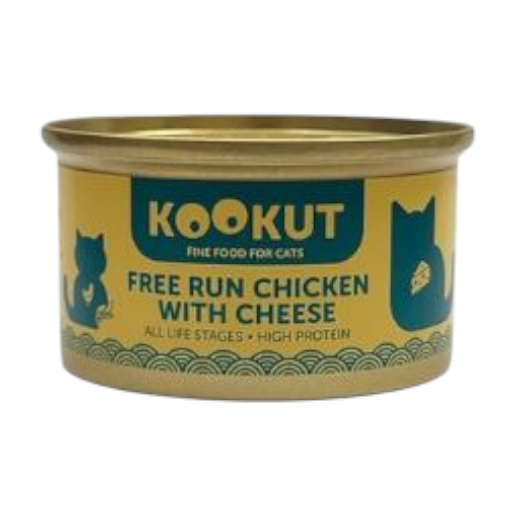 kookut Free Run Chicken with Cheese Wet Food For All Ages 70g