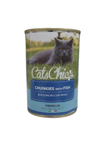 Cat Chic Wet Food Chunkies with Fish 415g