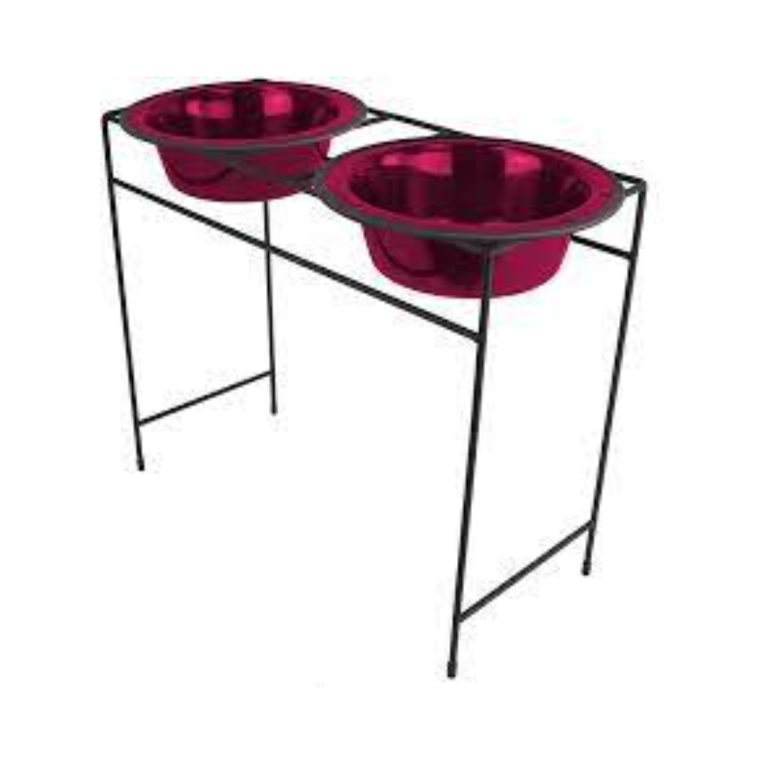 مطعم بلاتينيوم بيتس للحيوانات الأليفة سرير مزدوج حدي لون توت العليق مقاس XS