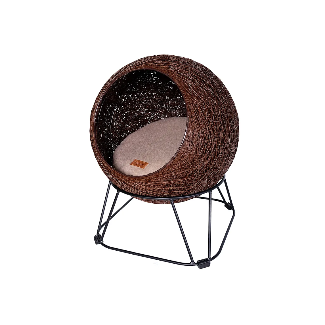 Ibiyaya Zentangle Enhanced Pet Pod - Brown