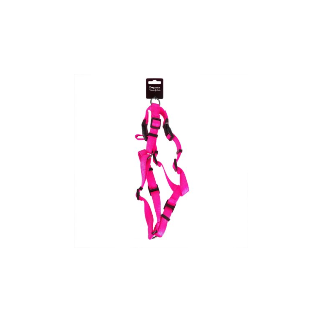 Dogman H-harness Iris pink S(15mm)