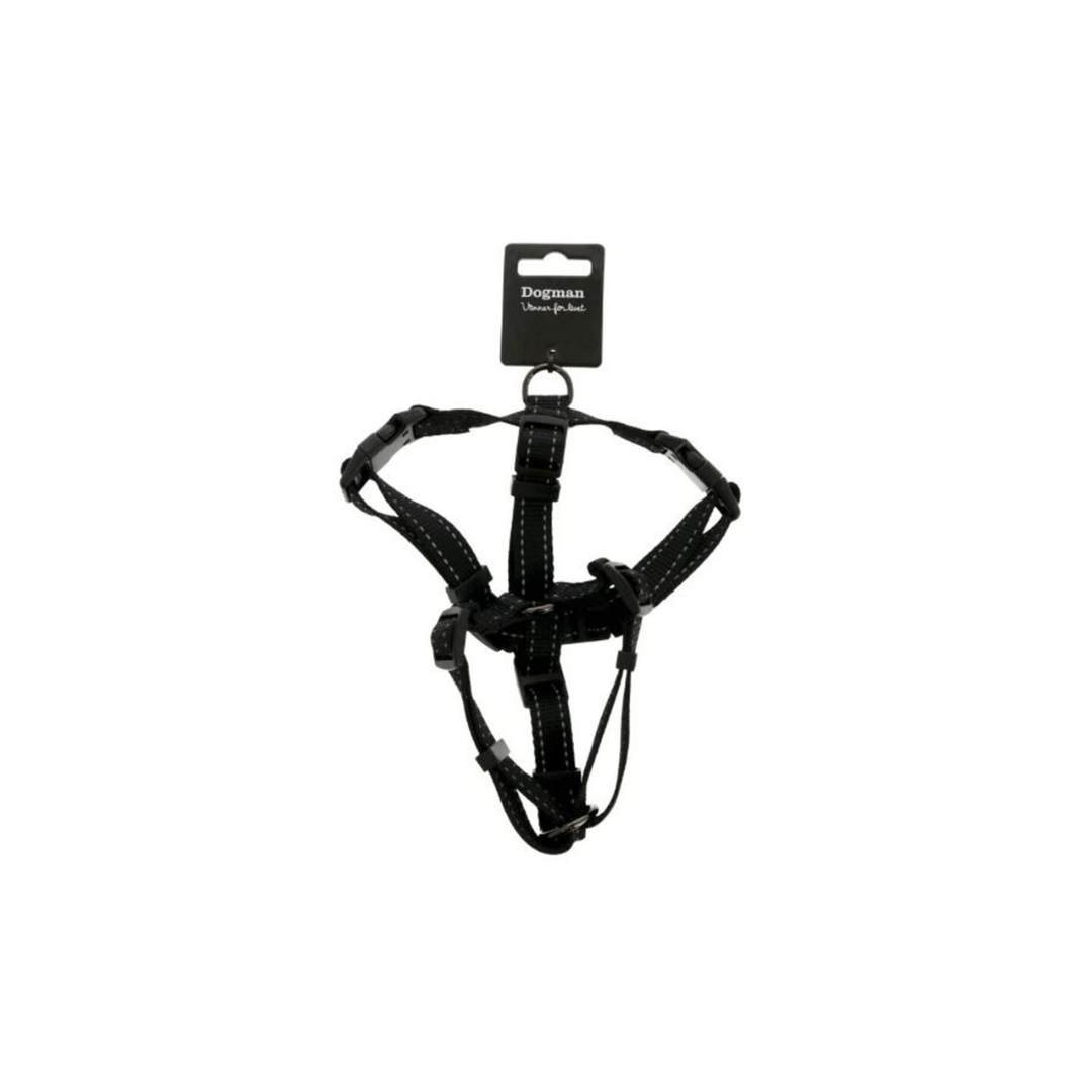 Dogman H-harness Iris black L (25mm)