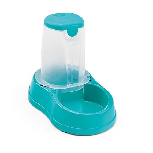 Stefanplast Break Granule Bowl with Container - Turquoise - 1.5 L