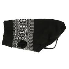 سترة دوغمان المحبوكة من إيسلين - 25 سم - أسود