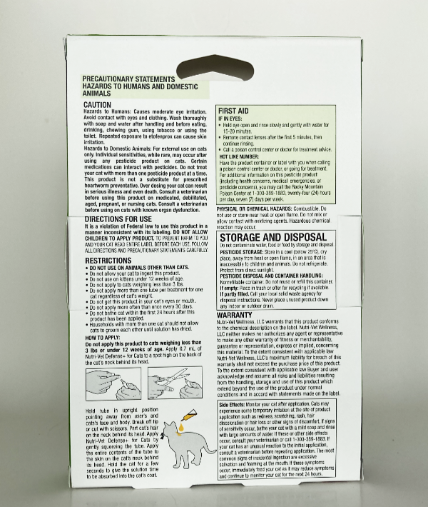 Nutri-vet Defense Plus- Cats & Kittens 3 to 5 Lbs