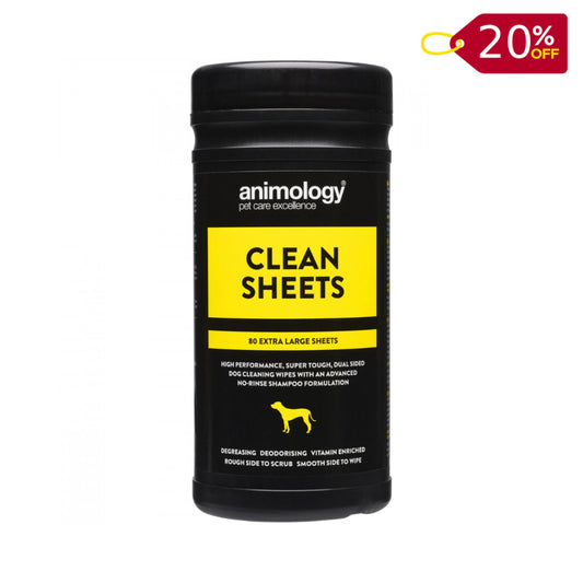 Animology Clean Sheets – 80 Sheets