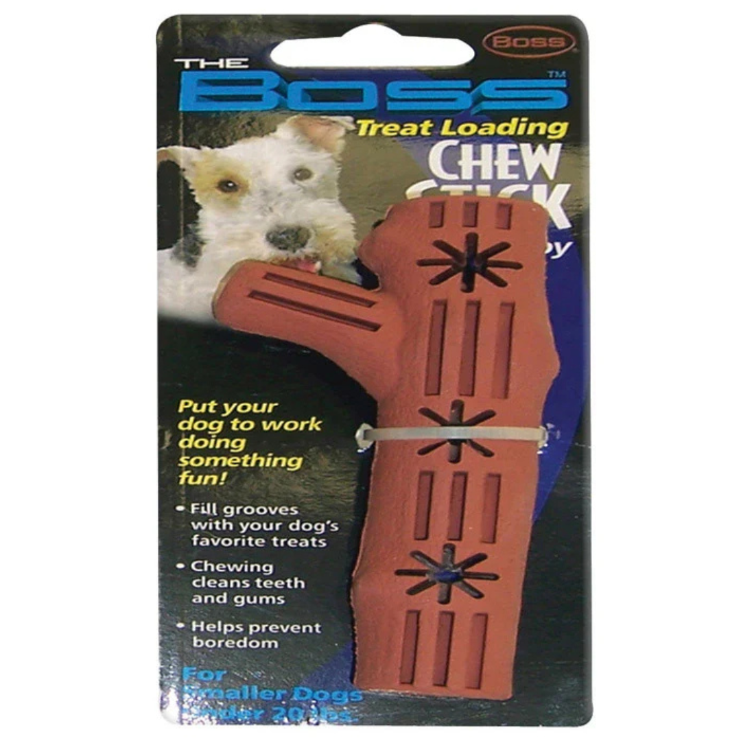 Boss Pet Rubber Chew Stick Dog Toy - Brown - Small