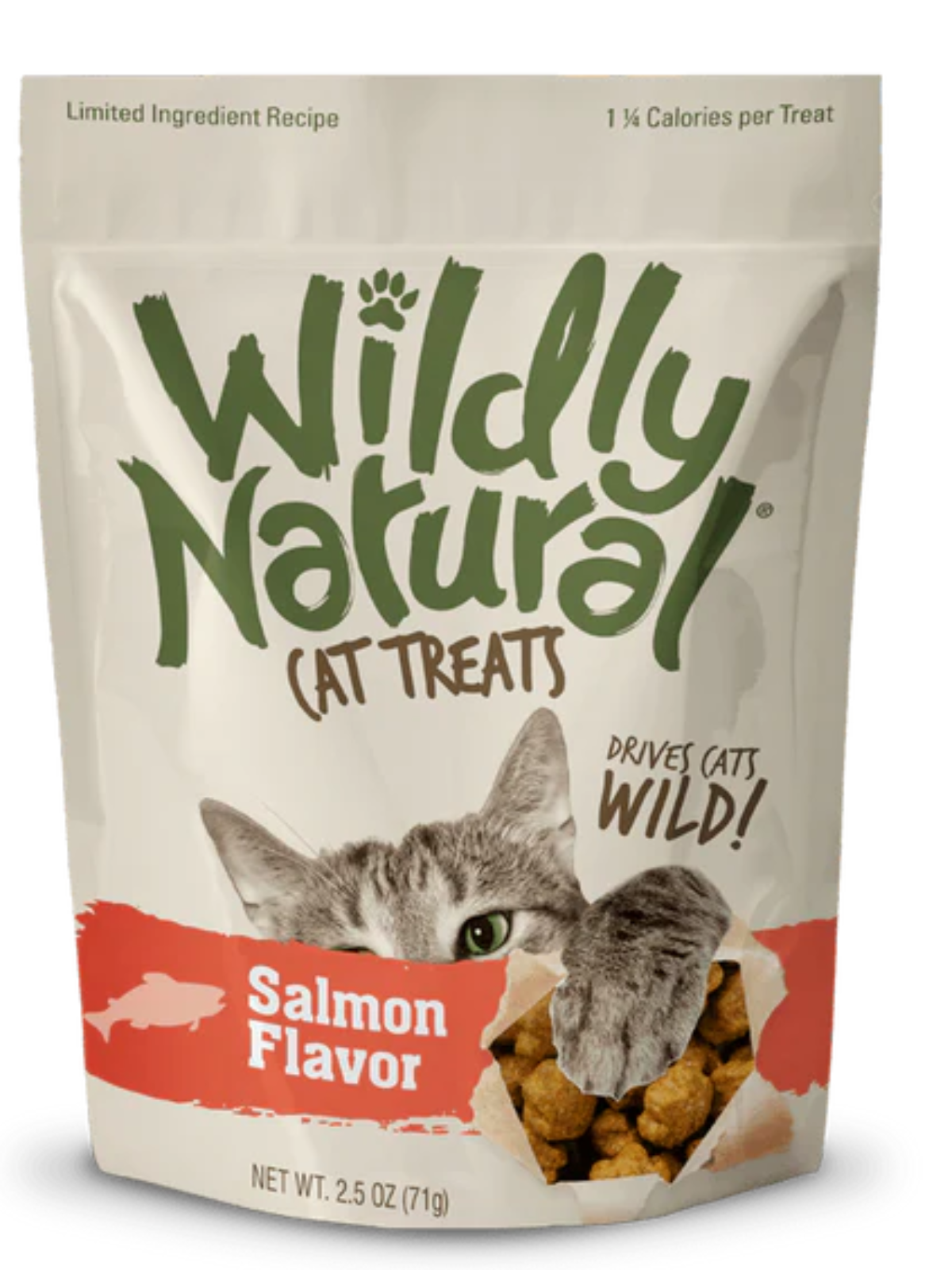 مكافآت وايلدلي ناتشورال للقطط - بنكهة سمك السلمون - 70 غرام