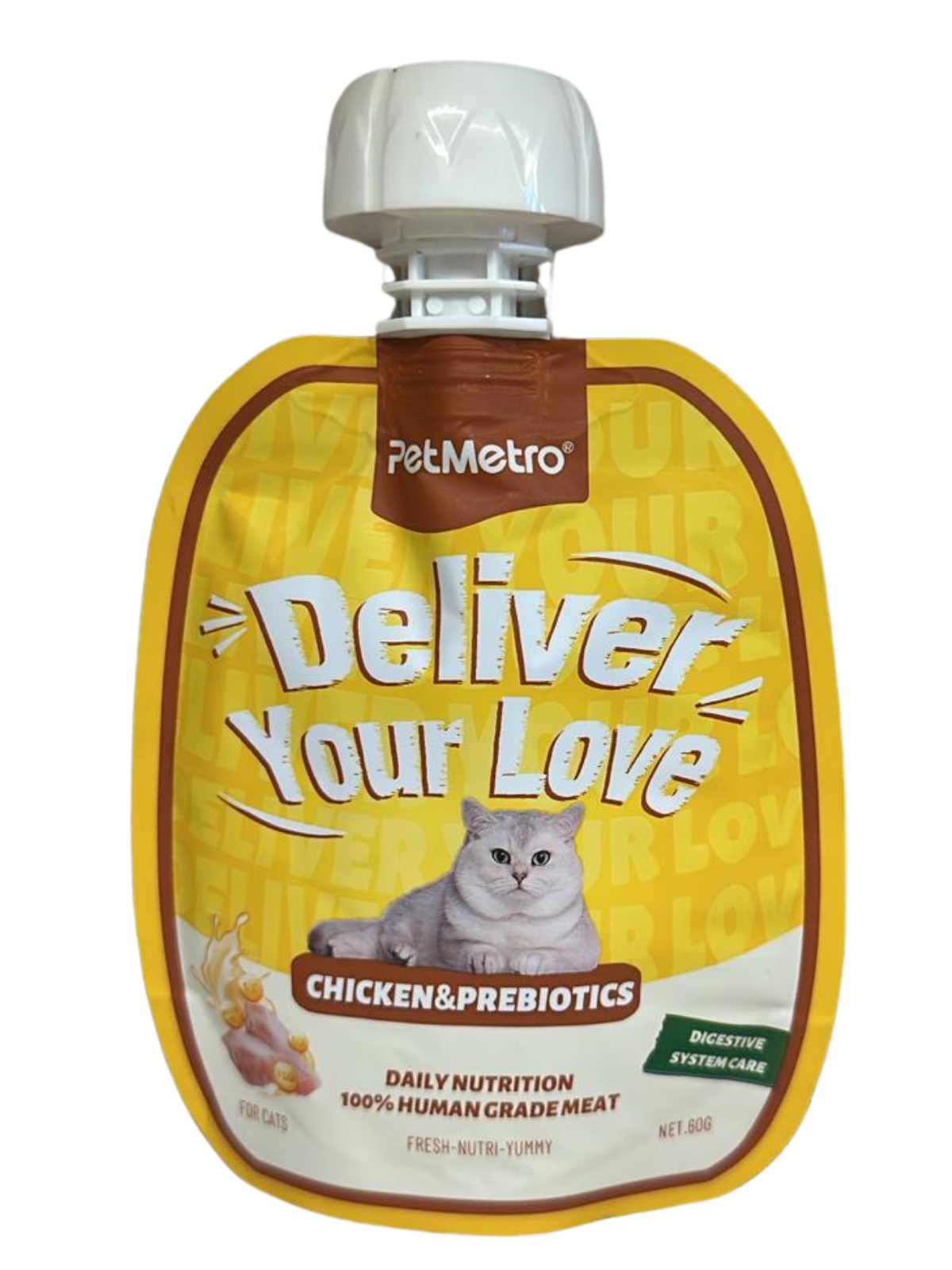 Pet Metro - Flavor Chicken&Prebiotics NUTRITION POUCH 60g
