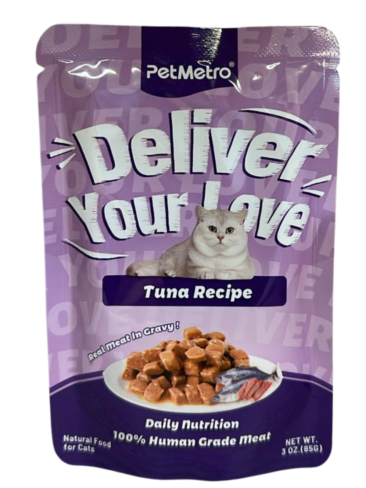 Pet Metro - Flavor Tuna CHUNK IN GRAVY POUCH 85g