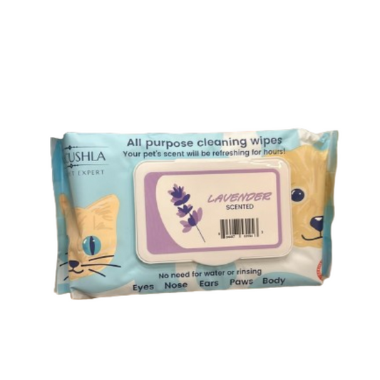 Macushla Pet Wipes - Lavender - 80 Sheets