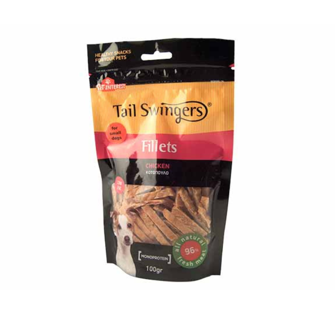 Tail swingers Fillets Soft Chicken Slice small bites 100 GM