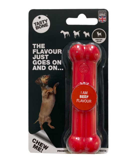 TastyBone Nylon Toy Dog, Beef Flavor