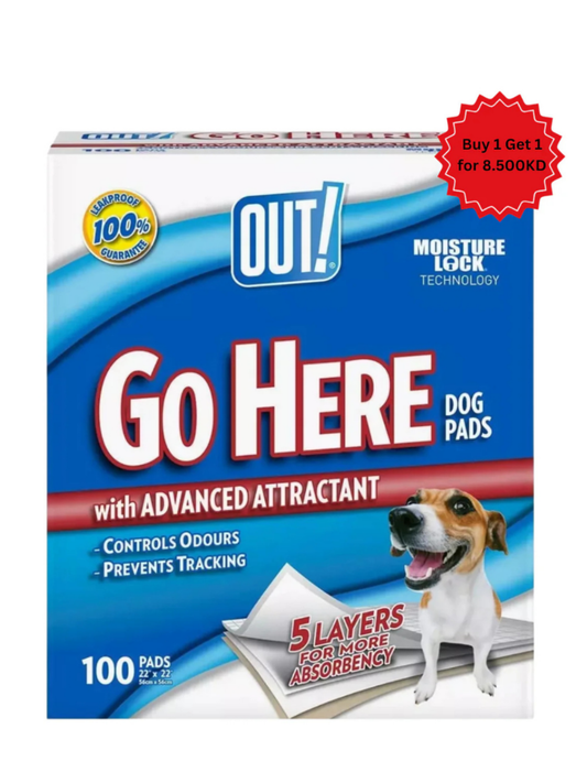  أوت حفاضات تدريب الجراء - عبوة من 100 قطعة