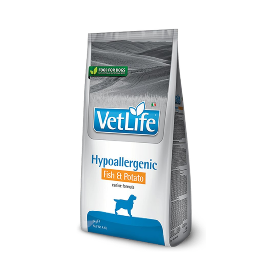 طعام جاف للكلاب من فارمينا فيت لايف، مضاد للحساسية، بنكهة السمك والبطاطس، 2 كجم