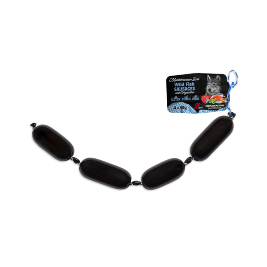 نقانق ألفا سبيريت ميديتيرانيان بنكهة السمك والخضروات حجم 4 × 65 جم