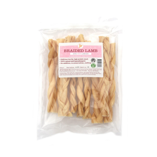 جي أر لفائف مضغ بطعم لحم ضأن مجفف 100 جم