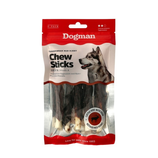Dogman-Chewsticks with Deer 5p Small