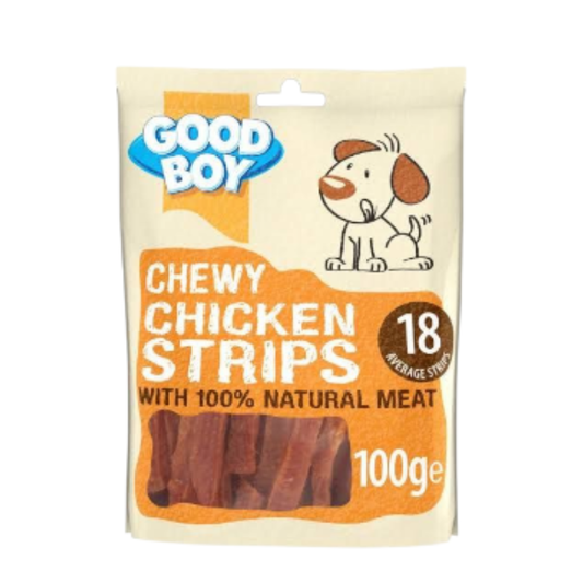 جود بوي - شرائح دجاج مطاطية للكلاب - ١٠٠ غرام