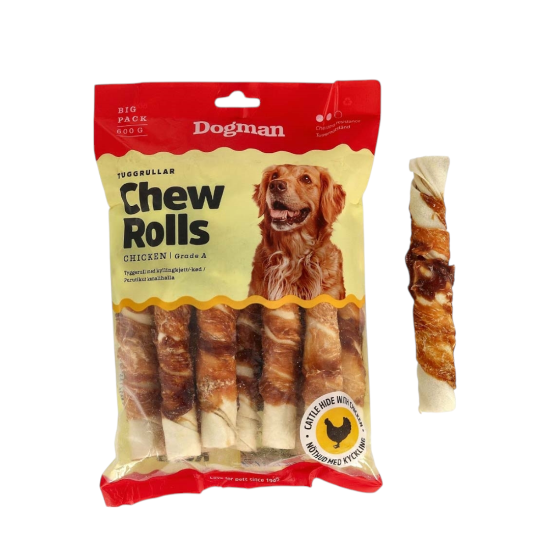 DogMan-Easy Chew with Chicken White 10p (17,5cm-600g)