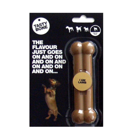 TastyBone Nylon Trio Bone Toy for Small Dogs, Lamb Flavor