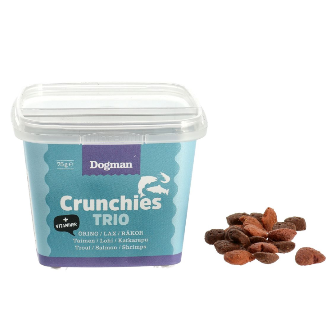 Dogman -Crunchies Fish trio 75g