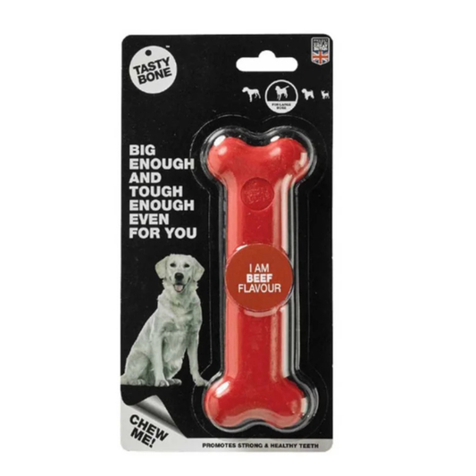 TastyBone Nylon Toy for Large Dogs, Beef Flavor