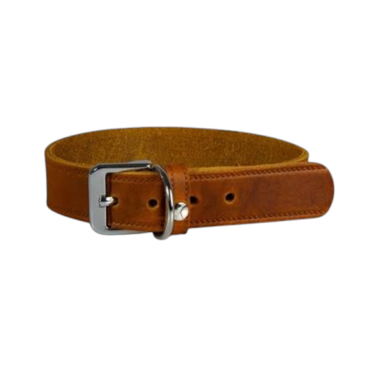 Das Lederband Dog Collar Weinheim Maroon