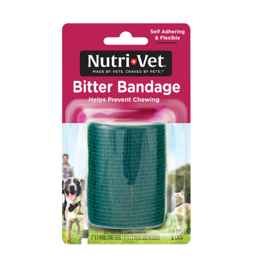 Nutri-vet 3 inch Bitter Bandage ( 5 x 7.6 x 5CM 2.4 Ounces )