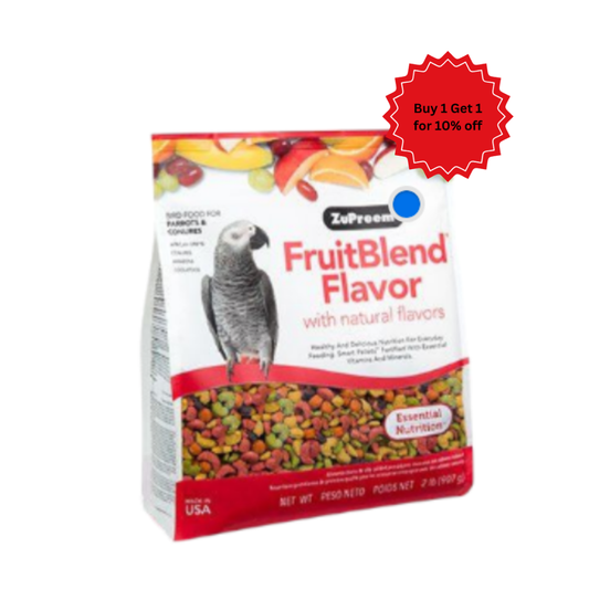 Zupreem -  FruitBlend Flavor Medium & Large Parrot Food 2lb (0.91kg)
