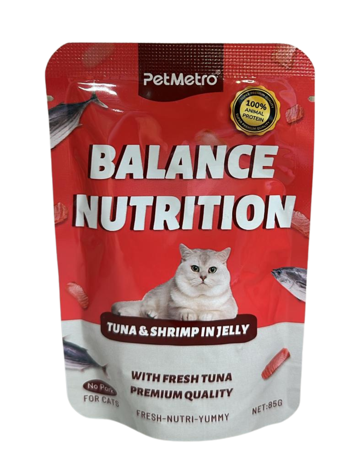 Pet Metro - Flavor Tuna&Shrimp JELLY IN POUCH 85g