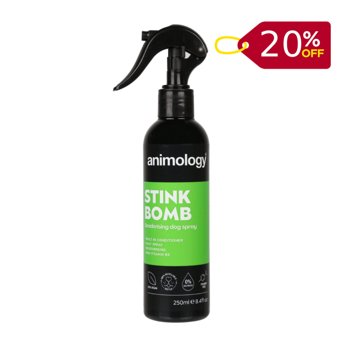 Animology- Stink Bomb De-odorising Dog Spray 250ml